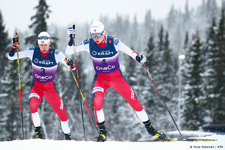 Kombinertgutta under sesongåpningen på Beitostølen.