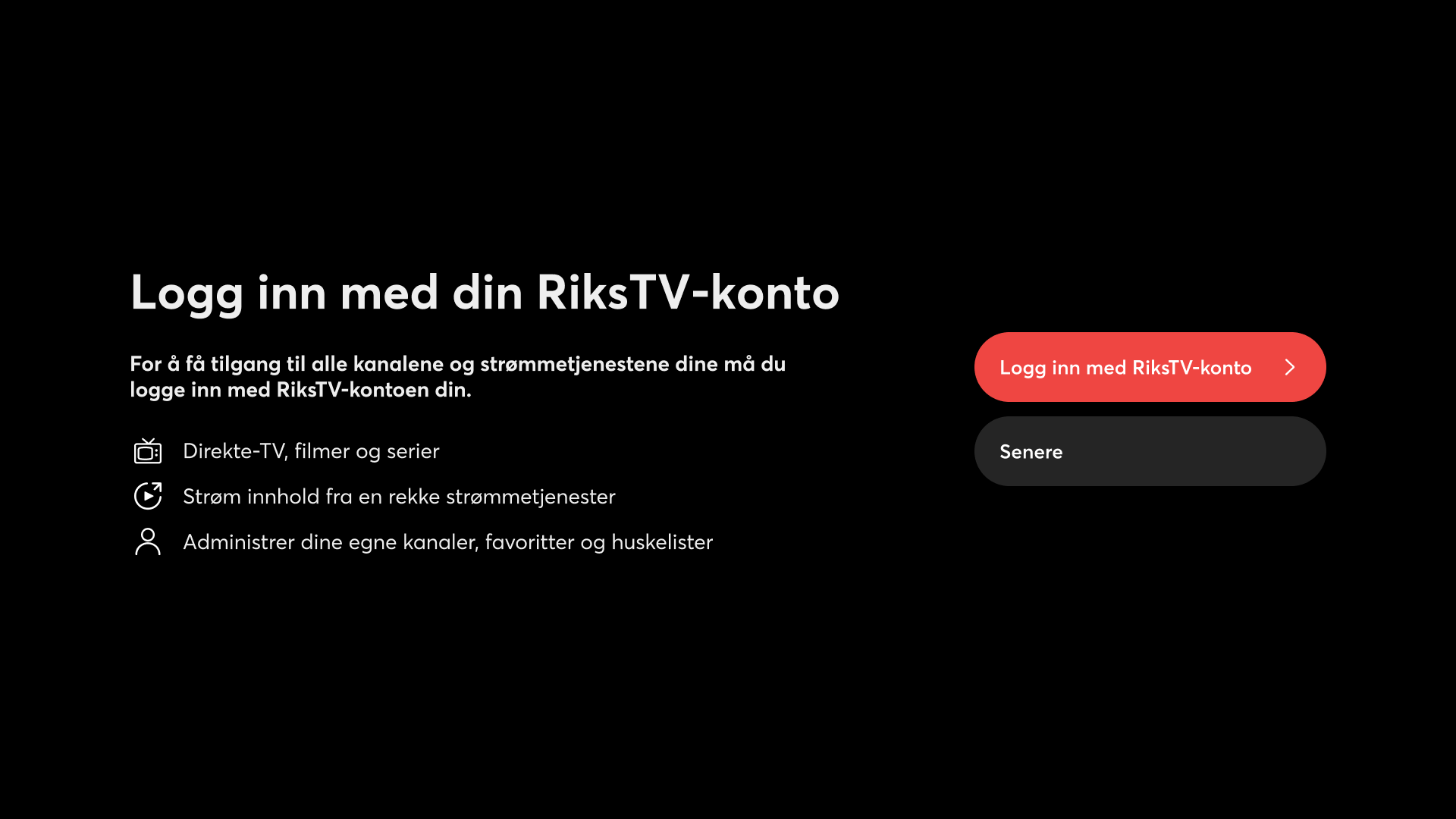 Logg inn med din RiksTV-konto
